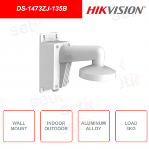 Supporto a muro con box di giunzione HIKVISION DS-1473ZJ-135B