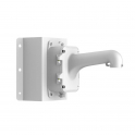 Suspension d'angle HIKVISION DS-1604ZJ-BOX-Corner-Y pour une utilisation intérieure et extérieure de caméras dôme rapide