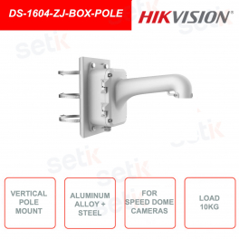 HIKVISION DS-1604ZJ-BOX-POLE - Staffa per palo verticale, adatta a telecamere speed dome