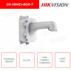 Support de suspension, pour caméras à tourelle DS-1604ZJ-BOX-Y HIKVISION, pour une utilisation intérieure et extérieure