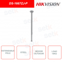 Poste extensible para montaje en techo HIKVISION DS-1667ZJ-P, ideal para cámaras PTZ.