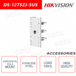 Soporte horizontal para cámaras de acero inoxidable de montaje en poste - Hikvision