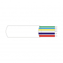 Skein 100 meters alarm cable 6 wires 4 + 2 2x0 75 4x0 22 for installation and security systems
