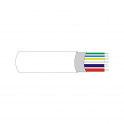Skein of 100 meters shielded alarm cable 6 wires 4 + 2 2x0 75 4x0 22 for installation and security systems