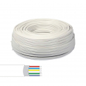 Madeja de 100 metros 6 hilos 6x0 22 cable de alarma blindado para instalación y sistemas de seguridad