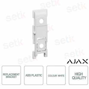 Staffa di ricambio in plastica ABS bianca compatibile 38099.03.WH1 / 38101.13.WH1 / 38109.05.WH1 - Ajax