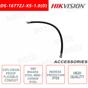 Conduit antidéflagrant flexible en acier tressé au carbone - Hikvision