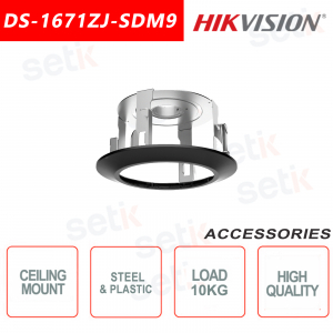 Soporte de techo de plástico y acero para interiores para cámaras - Hikvision