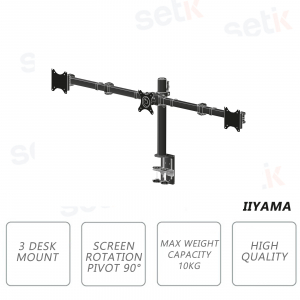 Tischarm für drei Flachbildschirme bis 27 '' - IIYAMA