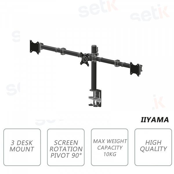 Tischarm für drei Flachbildschirme bis 27 '' - IIYAMA