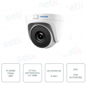 HYU-418 - HYUNDAI - IP DOME fisso per esterno - PoE - IR 30m - 2 Megapixel - CMOS - Ottica motorizzata 2.8-12mm con AutoFocus