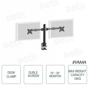 IIYAMA Double Bracket mit Desktop-Aufsatz für Monitore bis 30 Zoll