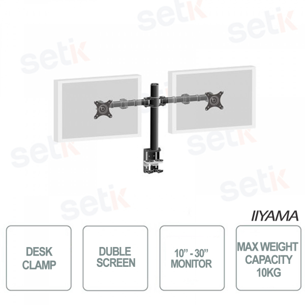 IIYAMA Double Bracket mit Desktop-Aufsatz für Monitore bis 30 Zoll