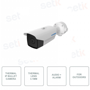 HYUNDAI - HYU-660 - Telecamera Bullet Termica per esterno - Allarme In-Out - Audio in-out - RIlevamento intelligente VCA - POE