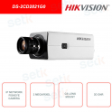 DS-2CD2821G0 - Hikvision - Cámara de red de caja de 2MP - FullHD 2MP - Audio - Alarma - Montaje de lente CS