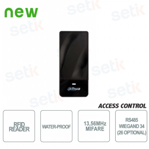 Lector de tarjetas RFID impermeable Mifare Dahua para uso en exteriores