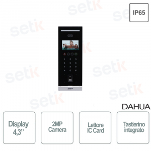 Station extérieure pour copropriété multifamiliale 2MP Display 4,3 pouces