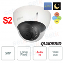 5MP Dome Camera with 2.8mm Lens, Starlight, and 120dB WDR - Dahua
