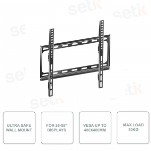 WM1044-B1 - Mounting bracket for screens from 26 to 55 Inch - Ultra Secure - Maximum load 30Kg
