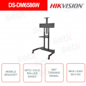 DS-DM6586W - HIKVISION - Staffa mobile a pavimento - In lamiera laminata a freddo SPCC - Max. 90.9Kg - Per display 55-80 pollici