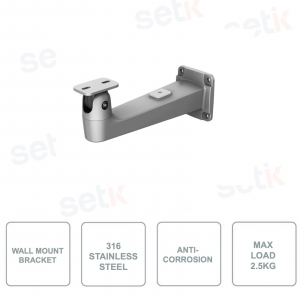 PFB720WA - DAHUA - Support mural - Anti-corrosion - Inox 316L - Pour dôme