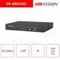 NVR Hikvision 16 Kanäle 12MP 4K Ultra HD Audioalarm