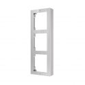 DS-KD-ACW3/S - Modulo Hikvision da parete - Da 3 moduli - Acciaio inossidabile e alluminio Aviation