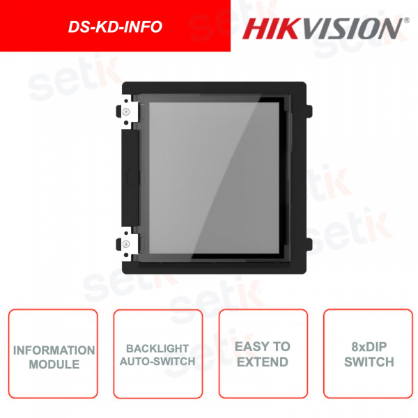 DS-KD-INFO - Frame-filling blind module - Automatic adaptive backlighting - Easy to extend