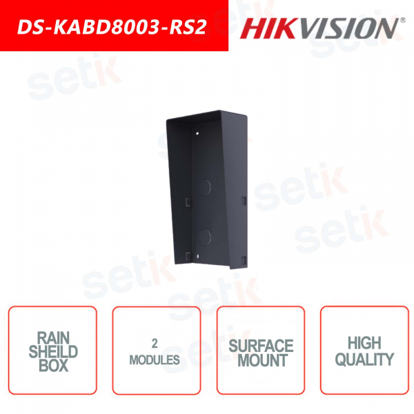 Caja externa con dosel impermeable-2 módulos - Hikvision