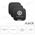 Plaque de marque Ajax Black pour pack de 10 pièces personnalisables StreetSiren DoubleDeck