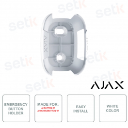 Ajax Holder Bianco: Supporto Universale per Button e DoubleButton con Installazione Rapida e Sicura