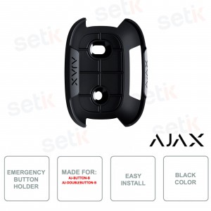 Ajax Holder Nero: Supporto Universale per Button e DoubleButton con Installazione Rapida e Sicura