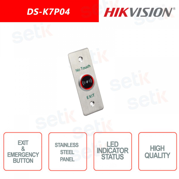 Pulsante uscita/emergenza Hikvision