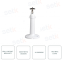 PFB110W - Dahua - Support pour installation murale de caméras de vidéosurveillance - En aluminium - Blanc