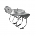 DS-2665ZJ-Pole-P - Support pour poteau horizontal - Alliage d'aluminium - Pour intérieur et extérieur