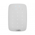Ajax KeyPad Plus Jeweler White: Wireless Touch Keypad with Contactless Authentication and Advanced Security