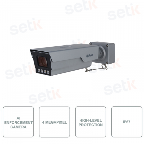 ITC431-RW1F-IRL8 - Telecamera AI Enforcement ANPR da 4MP - CMOS Ultra Starlight - Ottica 10-40mm varifocale
