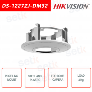 Support de montage au plafond pour caméra dôme Hikvision