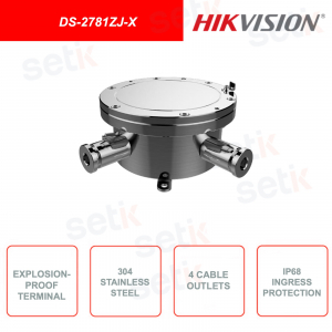 DS-2781ZJ-X - Hikvision - Boîte à bornes antidéflagrante - Acier inoxydable 304 -