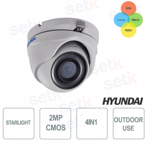Fixed Dome Starlight 4in1 2MP ir exir 20-30 Meters Cmos 2MP Hyundai