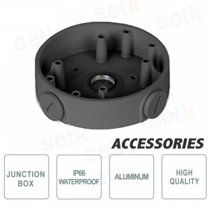 Junction Box Dahua Nera PFA139 per Telecamere, Resistente e Compatta