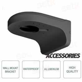 Staffa di Fissaggio a parete Waterproof - Colorazione Nera - Alluminio - Dahua
