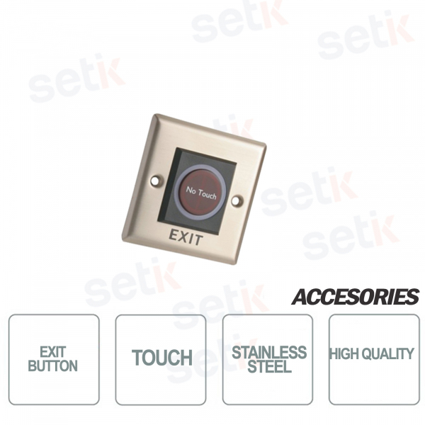 Bouton de sortie tactile en acier inoxydable ASF908 - D