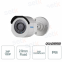 Caméra de surveillance vidéo infrarouge Hyundai 2MP 4 en 1 bullet 2,8 mm