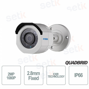 Caméra de surveillance vidéo infrarouge Hyundai 2MP 4 en 1 bullet 2,8 mm