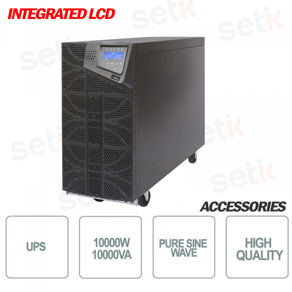 L'alimentation sans coupure UPS PRO 10000 TW / 10000W intègre un écran LCD