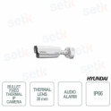 Cámara Bullet IP térmica de Hyundai - GPU integrada