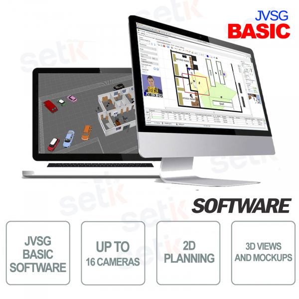 Grundlegende JVSG CCTV-Software für Videoüberwachungssysteme IP-Design-
