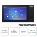 Moniteur SIP de station interne IP Dahua 7 pouces tactile PoS MicroSD - Couleur n