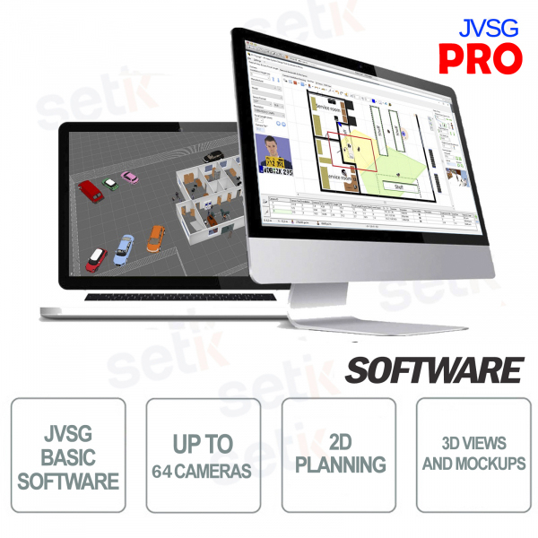 Logiciel Pro JVSG CCTV pour les systèmes de vidéosurveillance Outil de conception IP